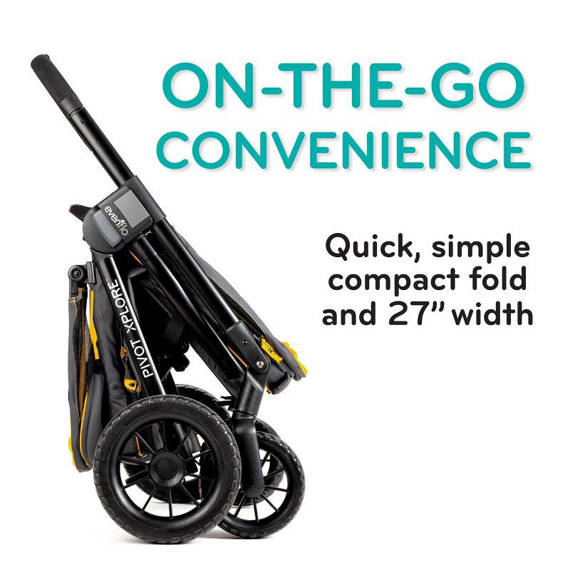 slide 9 of 25, Evenflo Pivot Xplore All-Terrain Double Stroller Wagon - Adventurer Gray, 1 ct