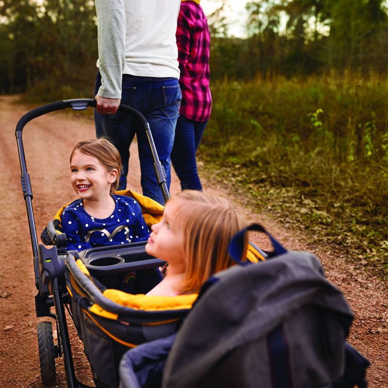 slide 11 of 25, Evenflo Pivot Xplore All-Terrain Double Stroller Wagon - Adventurer Gray, 1 ct