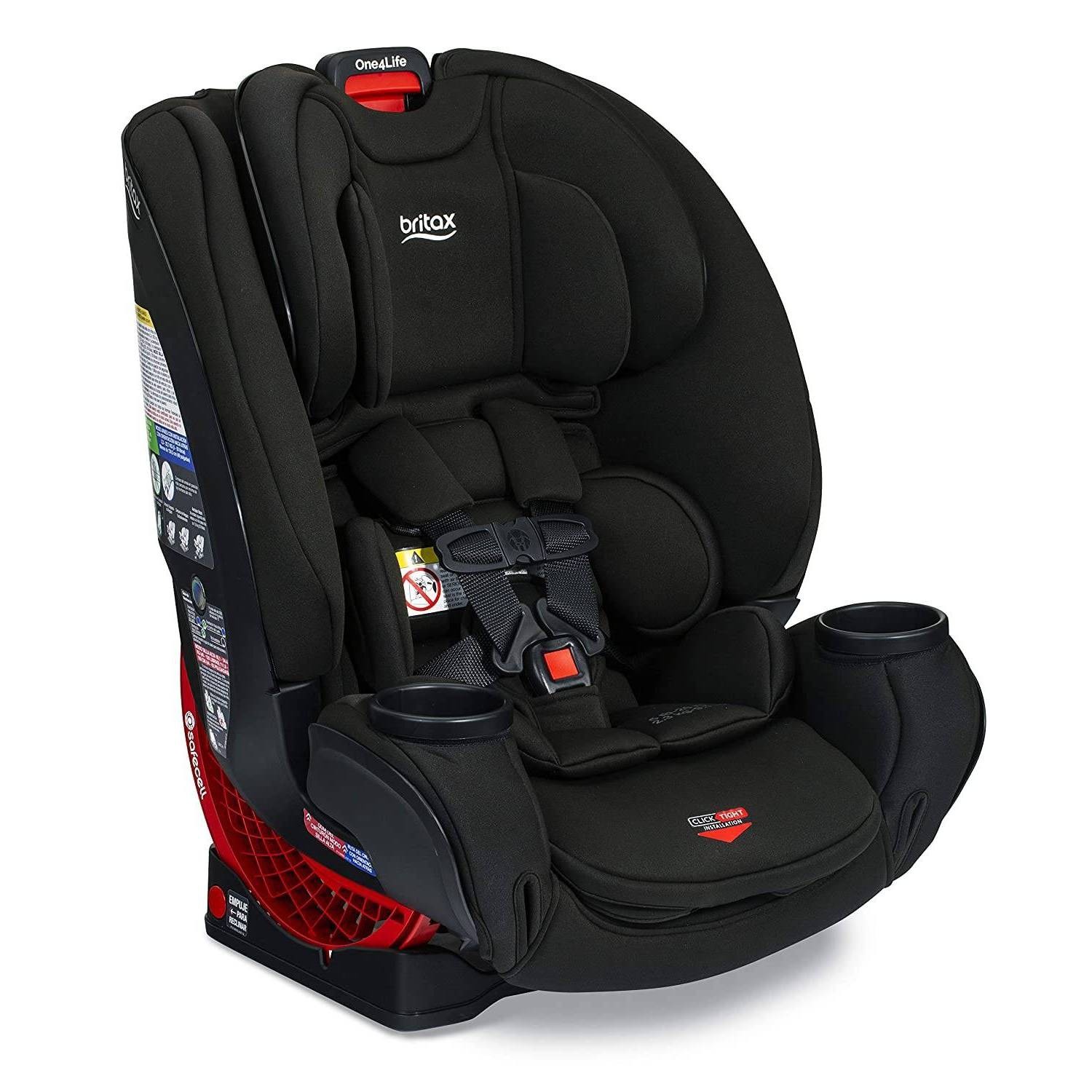 slide 1 of 9, Britax One4Life ClickTight All in One Convertible Car Seat - Black SafeWash, 1 ct