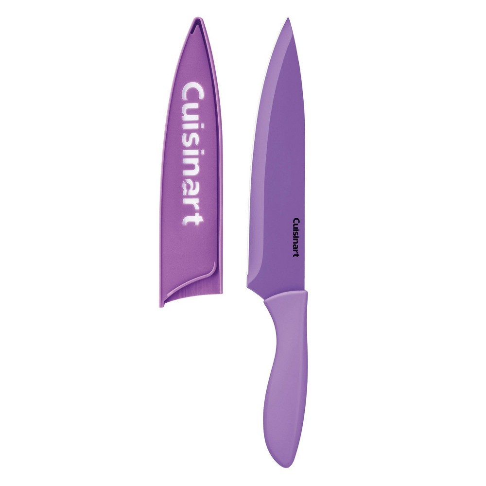 slide 3 of 14, Cuisinart Advantage 12pc Ceramic-Coated Color Knife Set With Blade Guards- C55-12PC2T, 12 ct