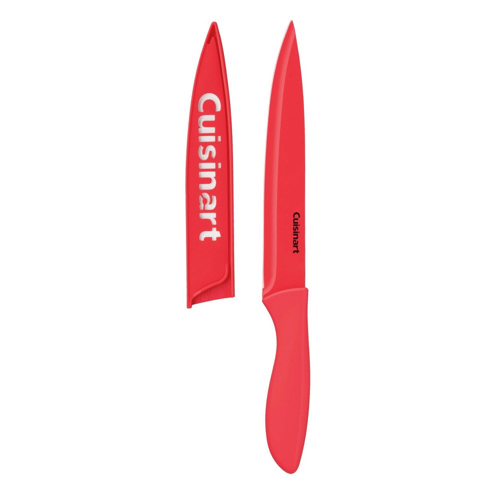 slide 4 of 14, Cuisinart Advantage 12pc Ceramic-Coated Color Knife Set With Blade Guards- C55-12PC2T, 12 ct