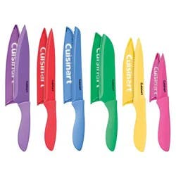 Cuisinart Advantage 12pc Ceramic-Coated Color Knife Set With Blade Guards- C55-12PC2T