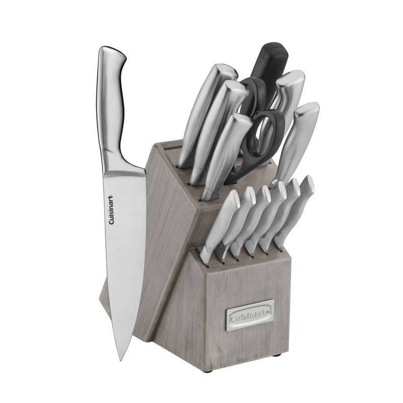 slide 2 of 5, Cuisinart Classic 15pc Stainless Steel Knife Block Set - C77SS-15PT, 15 ct, 15 pint