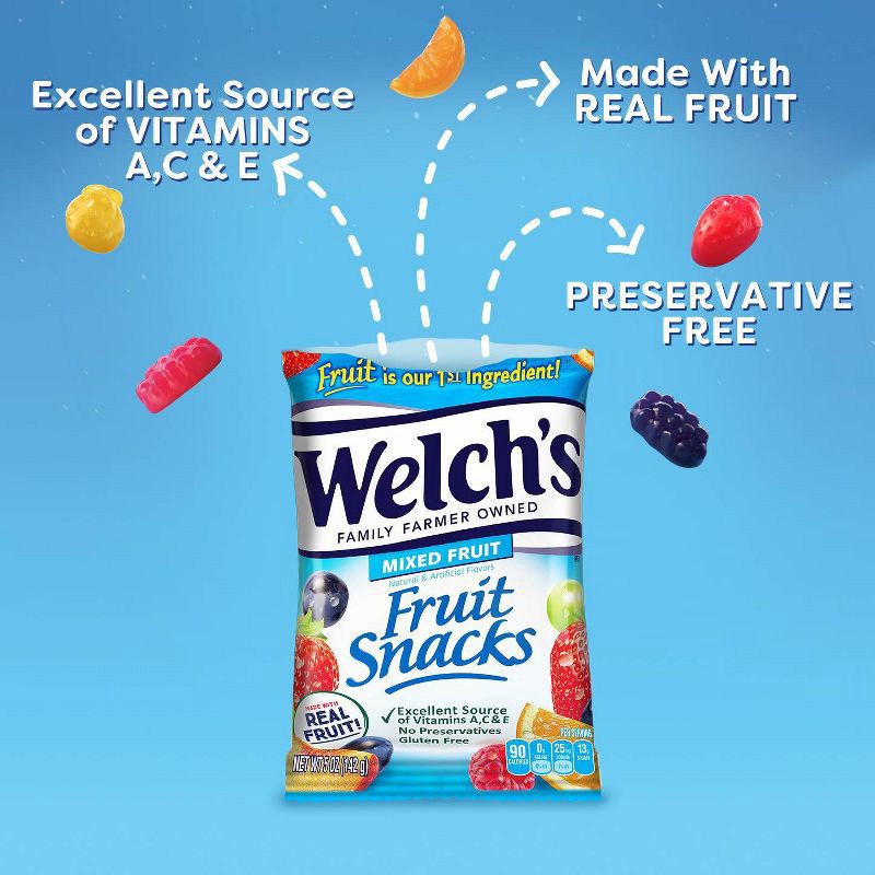 slide 4 of 8, Welch's Mixed Fruit Fruit Snacks - 5oz, 5 oz