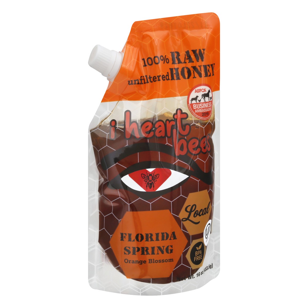 slide 2 of 9, I Heart Bees Unfiltered Florida Spring Orange Blossom Honey 16 oz, 16 oz