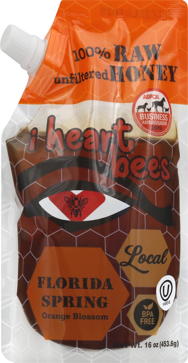 slide 6 of 9, I Heart Bees Unfiltered Florida Spring Orange Blossom Honey 16 oz, 16 oz