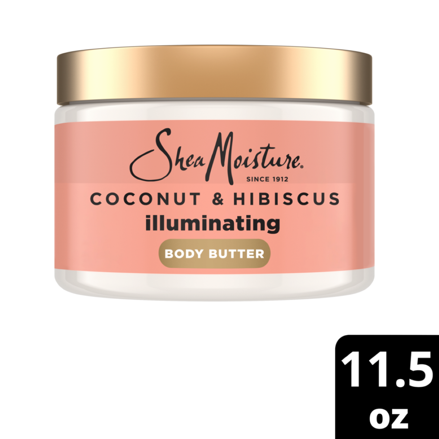 slide 1 of 4, SHEA MOISTURE SheaMoisture Illuminating Body Butter Coconut & Hibiscus for Renewing Skins Natural Glow, with 48H Moisturization, 11.5 oz, 11.5 oz
