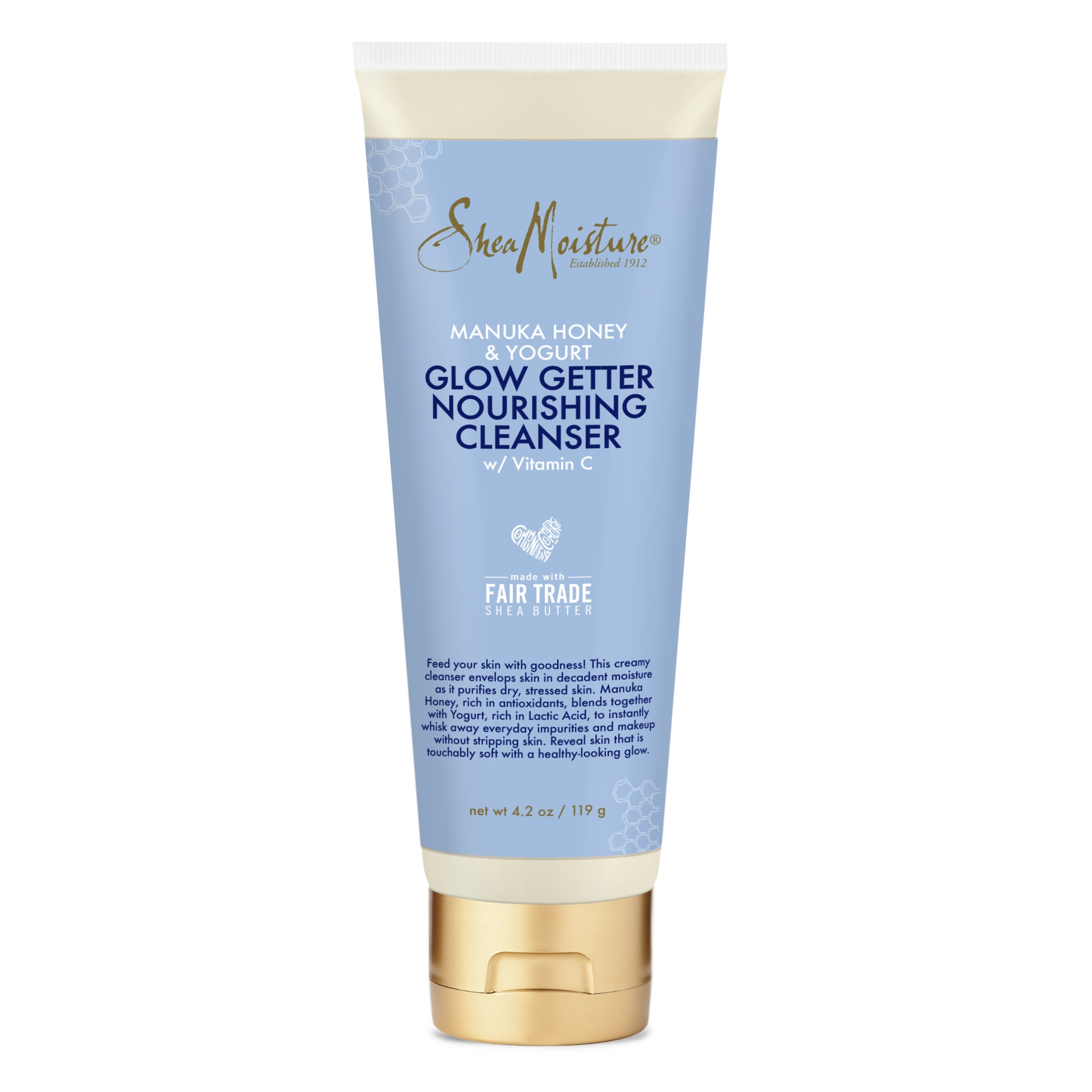 slide 1 of 2, SheaMoisture Manuka Honey & Yogurt Glow Getter Nourishing Cleanser, 4.2 oz