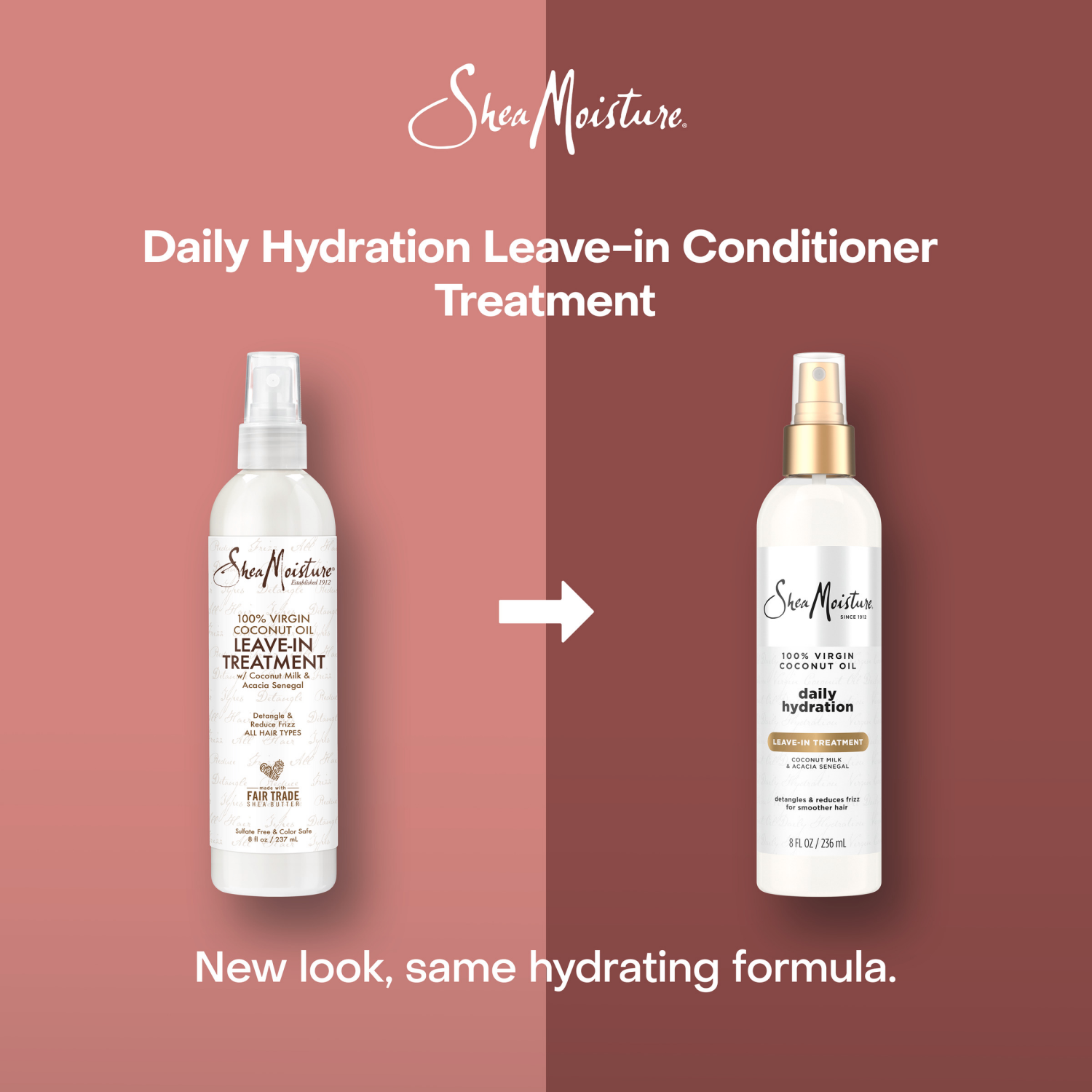 slide 7 of 7, SheaMoisture 100% Extra Virgin Coconut Oil Leave-in Conditioner Treatment, 8 fl oz