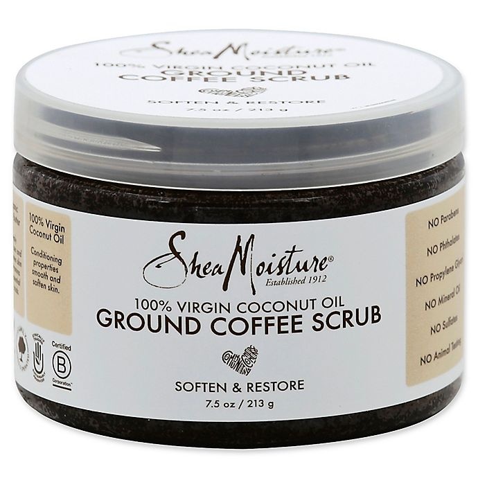 slide 1 of 1, SheaMoisture 100% Virgin Coconut Oil Ground Coffee Scrub, 7.5 oz