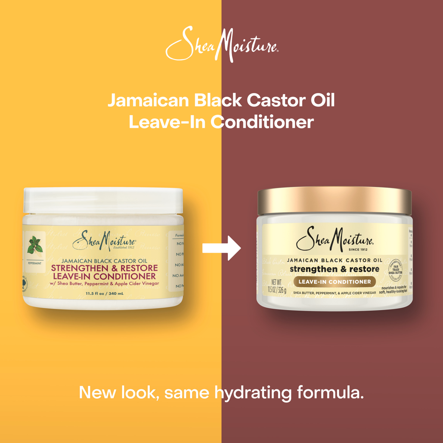 slide 2 of 6, SheaMoisture Jamaican Black Castor Oil Leave In Conditioner 100% Pure Jamaican Black Castor Oil 11.5 oz, 11.5 oz