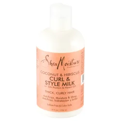SheaMoisture Curl & Style Milk Coconut & Hibiscus with Silk Protein & Neem Oil 8 oz