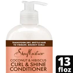 SheaMoisture Curl & Shine Conditioner Coconut & Hibiscus, 13 oz