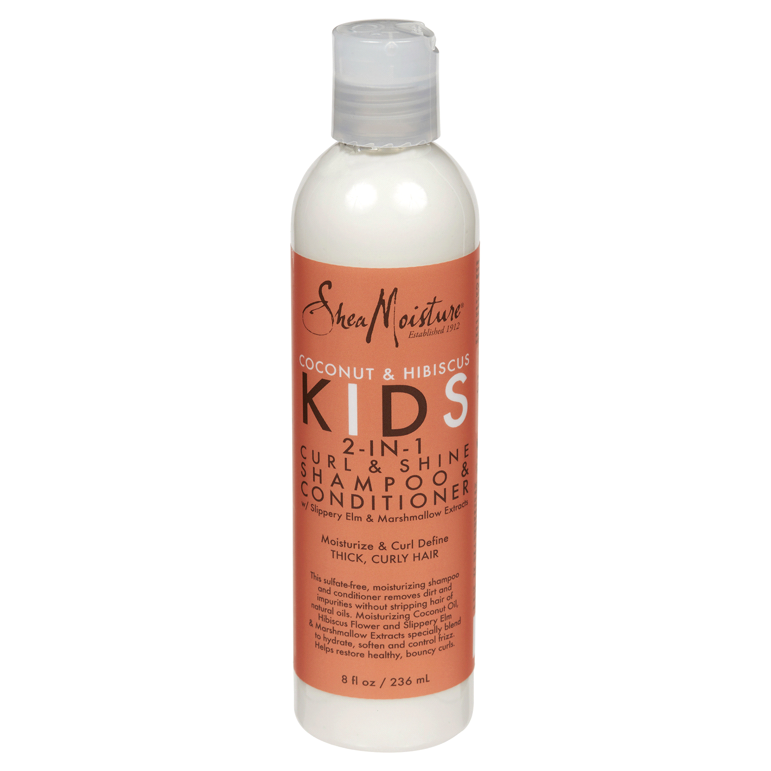slide 1 of 1, SheaMoisture Kids 2-in-1 Curl & Shine Coconut & Hibiscus Shampoo & Conditioner 8 oz, 8 oz