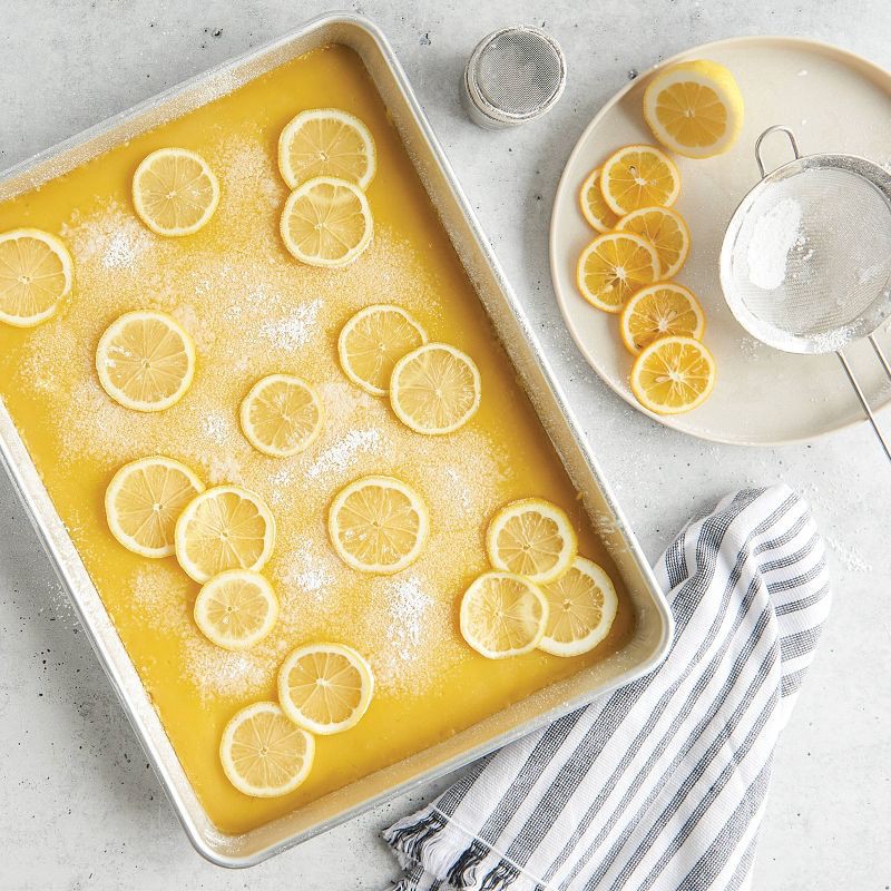 slide 6 of 8, Nordic Ware 17.9"x13" Aluminum Naturals High Sided Cake Sheet Pan: Hand Wash, Oven-Safe Baking Pan, Silver, 1 ct