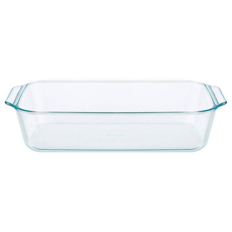 slide 1 of 6, Pyrex 9"X13" Deep Glass Bakeware: Oven-Safe Rectangle Baking Dish, Freezer & Dishwasher-Safe, 5 Qt Capacity, 5 qt