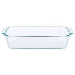 Pyrex 9"X13" Deep Glass Bakeware: Oven-Safe Rectangle Baking Dish, Freezer & Dishwasher-Safe, 5 Qt Capacity