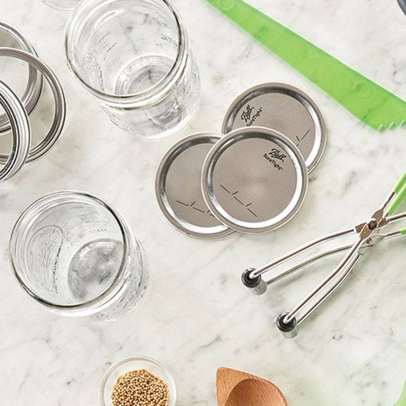 slide 4 of 5, Ball 12pk Wide Mouth Mason Jar Lids Without Bands, 12 ct