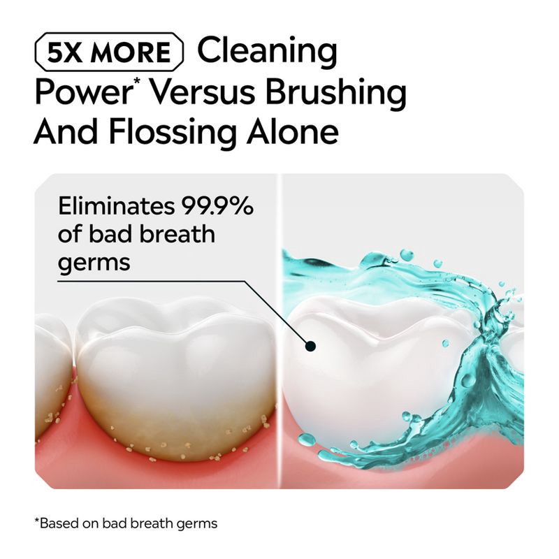 slide 5 of 9, Listerine Ultraclean Tartar Control Antiseptic Mouthwash Cool Mint - 500ml, 500 ml