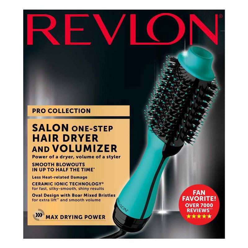 slide 6 of 6, Revlon One-Step Volumizer Original Blow Dry Brush - Blue, 1 ct