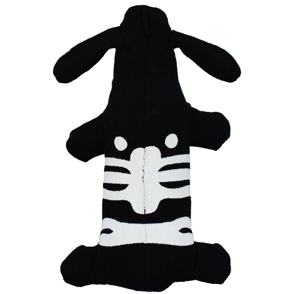 slide 2 of 3, Multipet Loofa Skeleton Halloween Dog Toy - Gray, 1 ct