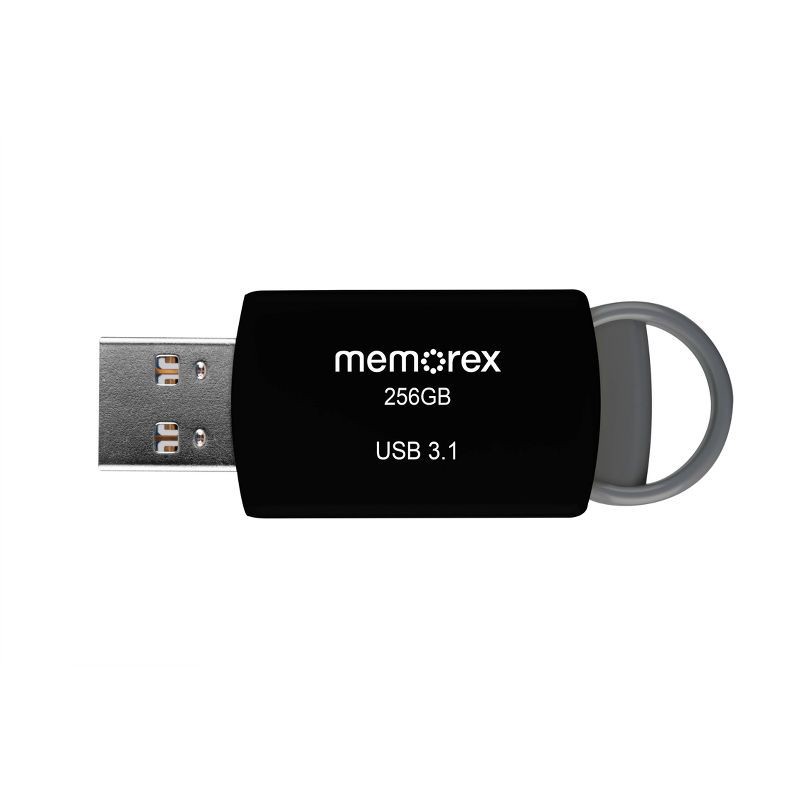 slide 1 of 6, Memorex 256GB USB 3.1 – Black, 1 ct