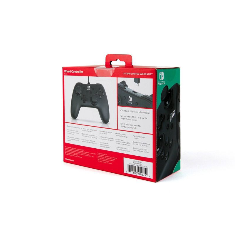 slide 10 of 12, PowerA Wired Controller for Nintendo Switch - Black, 1 ct