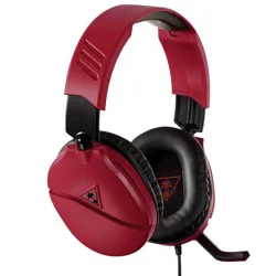 Turtle Beach Recon 70 Wired Gaming Headset for PlayStation 4/5/Xbox One/Series X|S/Nintendo Switch/PC - Red: 3.5mm Jack, Ideal for Gaming