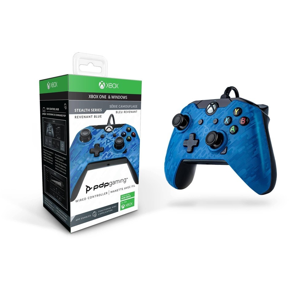 pdp gaming wired controller revenant blue