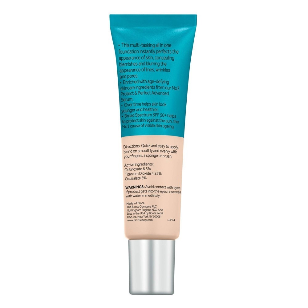 slide 2 of 4, No7 Protect & Perfect Advanced All in One Foundation SPF 50 - 02 Calico - 1 fl oz, 1 fl oz