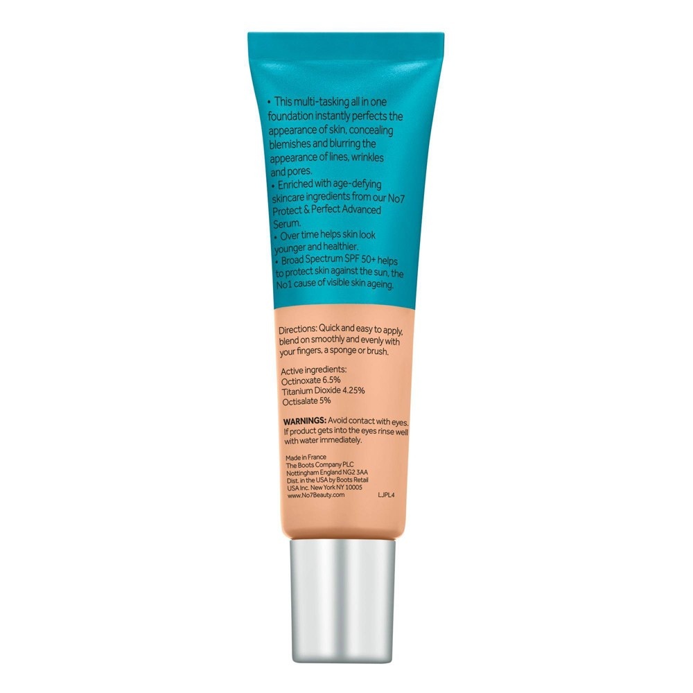 slide 3 of 3, No7 Protect & Perfect Advanced All in One Foundation SPF 50 - 11 Toffee - 1 fl oz, 1 fl oz
