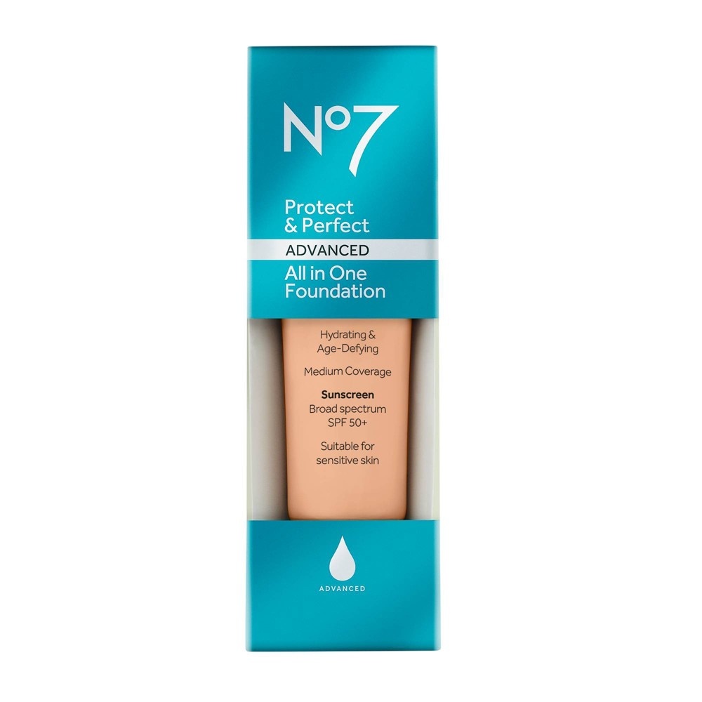 slide 2 of 3, No7 Protect & Perfect Advanced All in One Foundation SPF 50 - 11 Toffee - 1 fl oz, 1 fl oz