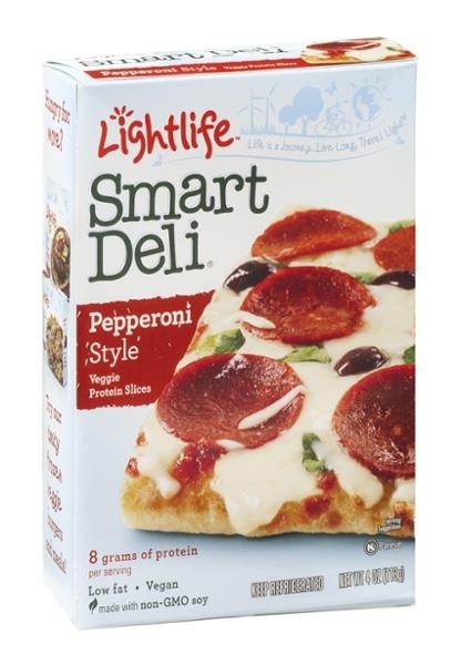 slide 1 of 9, Lightlife Smart Deli Pepperoni Style, 4 oz