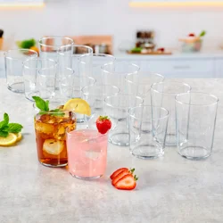 Anchor Hocking Ah 16pc Mercaco Mixed Drinkware Set