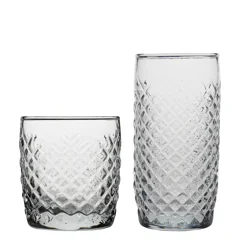 Anchor Hocking Crosshatch Drinkware 12 Pack