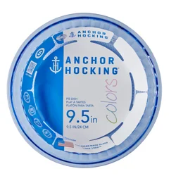 Anchor Hocking 9.25 Inch Laurel Pie Plate In Coastal Blue