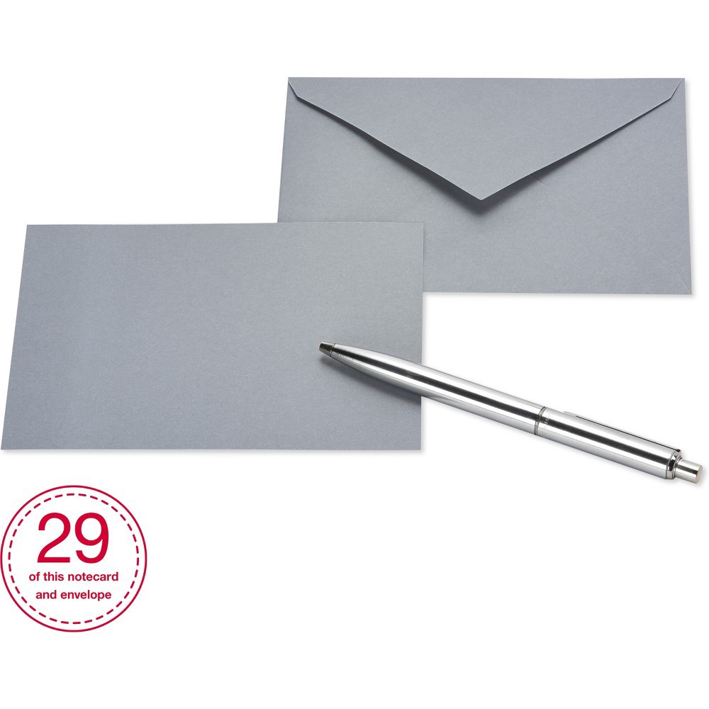 slide 8 of 10, 200ct Blank Cards with Envelopes Neutral - Spritz, 200 ct