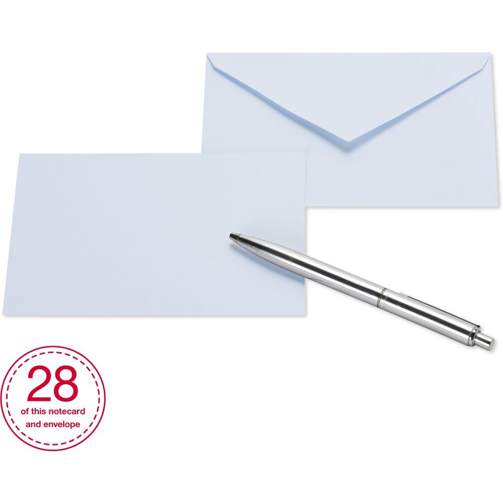 slide 5 of 10, 200ct Blank Cards with Envelopes Neutral - Spritz, 200 ct