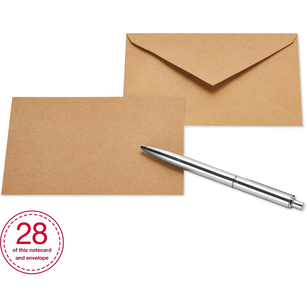 slide 9 of 10, 200ct Blank Cards with Envelopes Neutral - Spritz, 200 ct