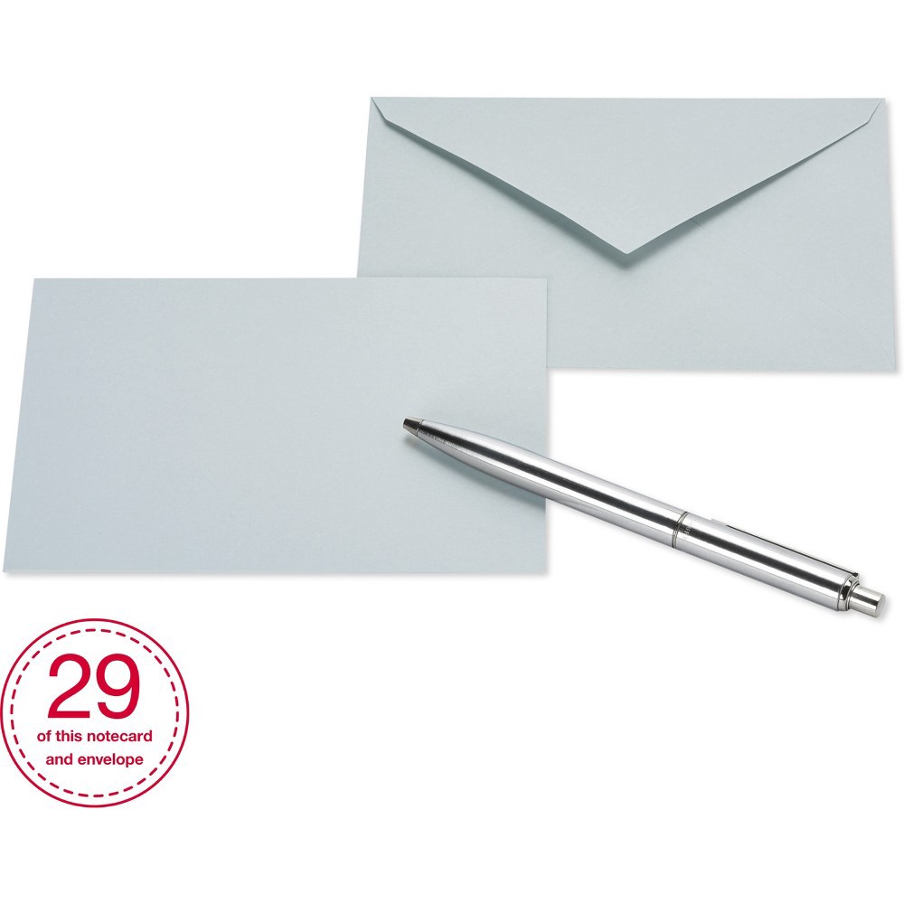 slide 6 of 10, 200ct Blank Cards with Envelopes Neutral - Spritz, 200 ct