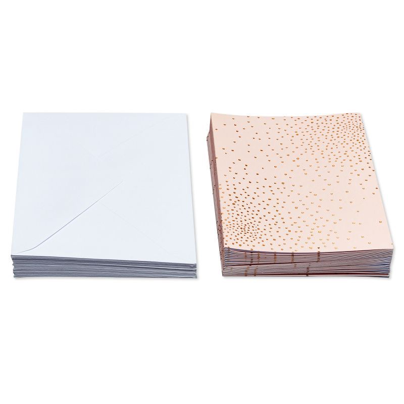 slide 4 of 6, 24ct Blank Cards with Envelopes Pink - Spritz™, 24 ct