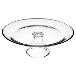 Anchor Hocking Presence Glass Tiered Platter, 13 Inch