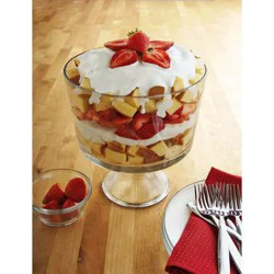 Anchor Hocking Presence Glass Footed Trifle Bowl