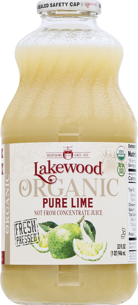 slide 4 of 12, Lakewood Organic Juice Pure Lime, 32 fl oz