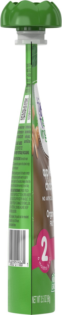 slide 11 of 14, Tippy Toes Organic 2 (6 Months & Up) Apple Spinach Chickpea Pea Baby Food 3.5 oz, 