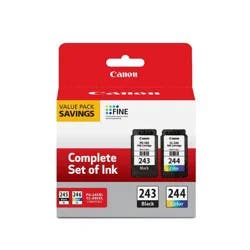 Canon PG-243 Black 244 Color Combo 2pk Ink Cartridges - Black Tri-color (1287C006)