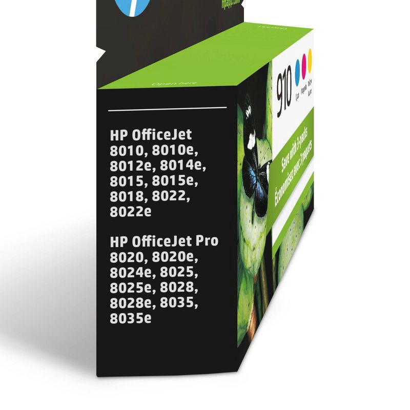 slide 2 of 6, HP Inc. HP 910 Original Ink Combo 3-Pack - CMY (3YN97AN), 1 ct