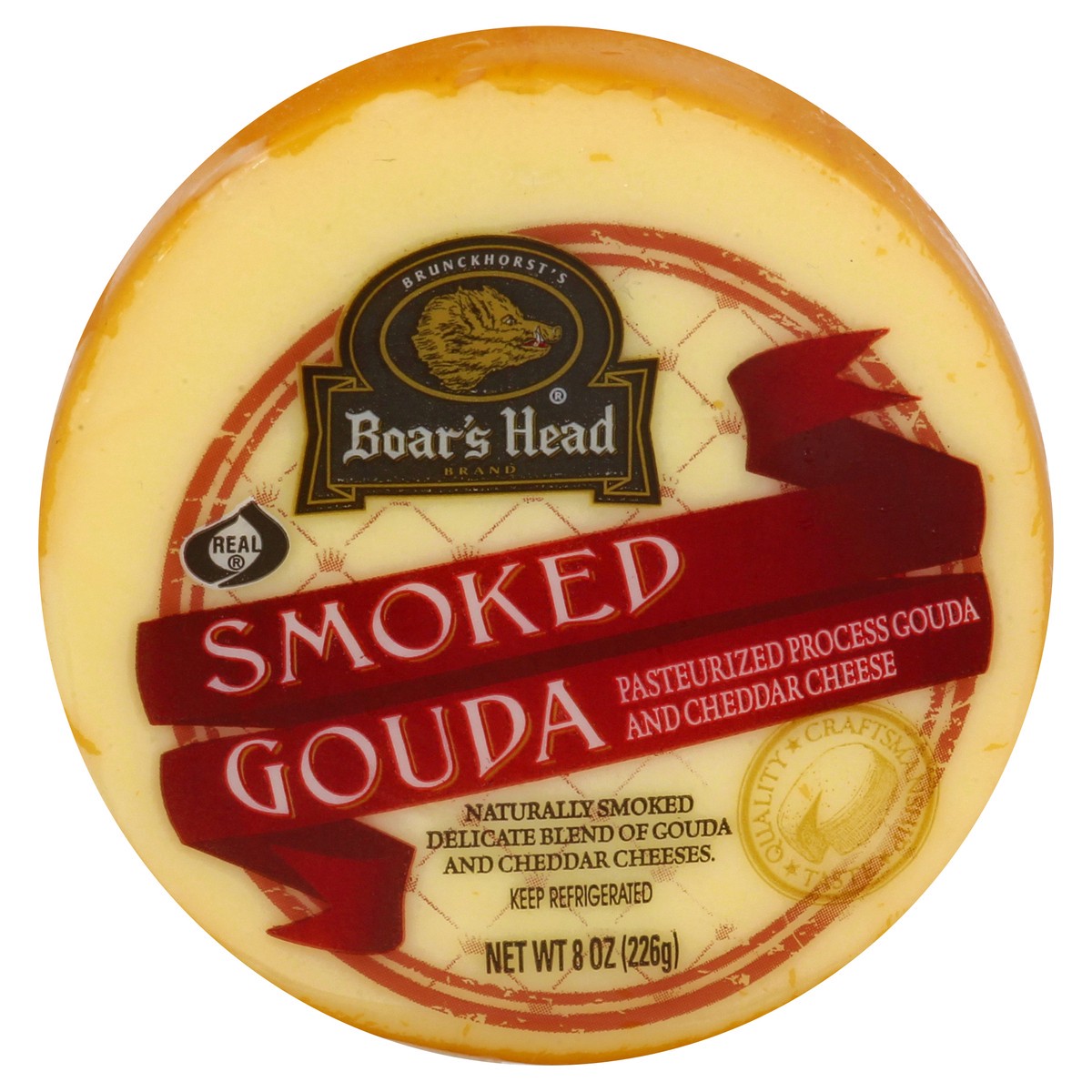 slide 1 of 9, Boar's Head Smoked Gouda Cheese, 8 oz