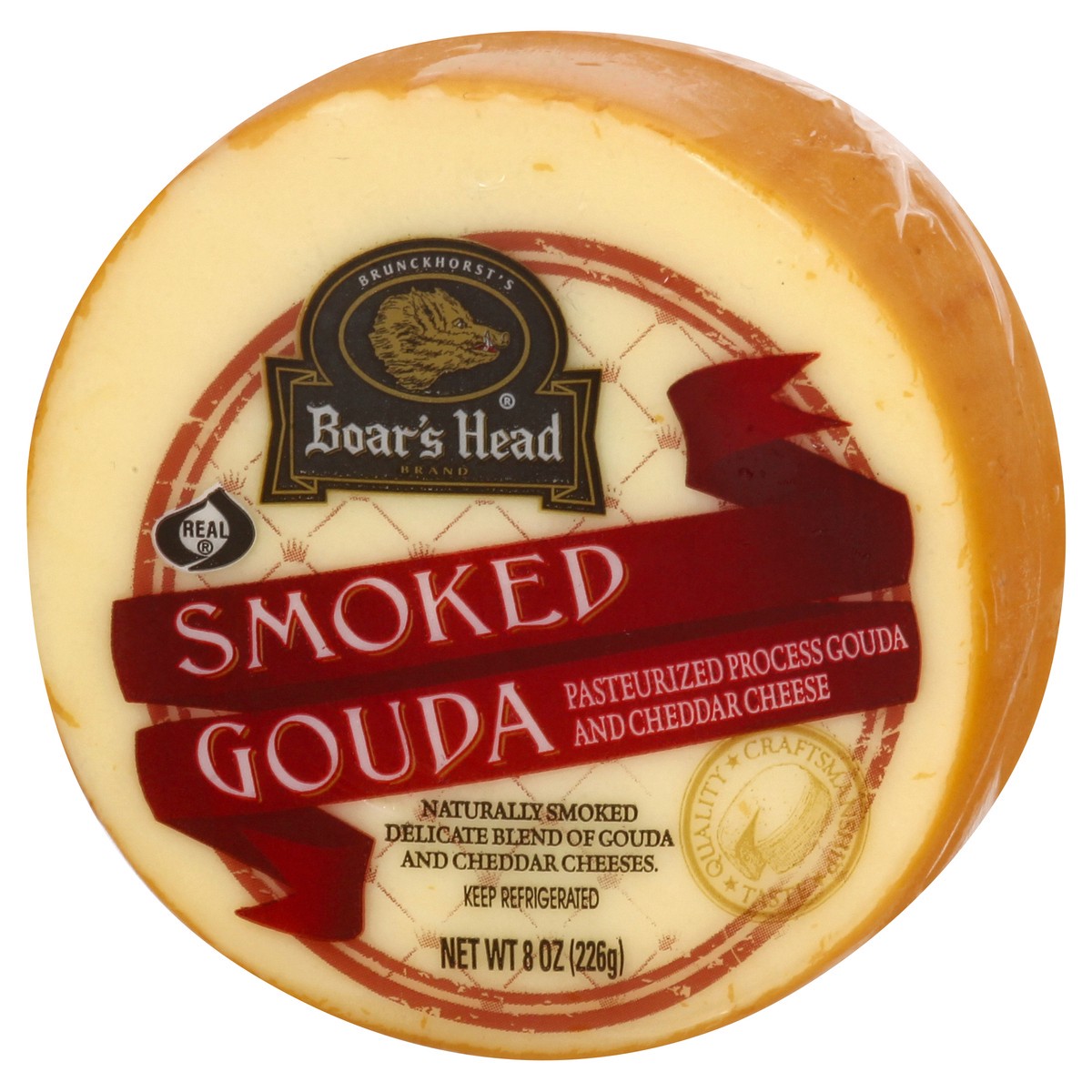 slide 3 of 9, Boar's Head Smoked Gouda Cheese, 8 oz