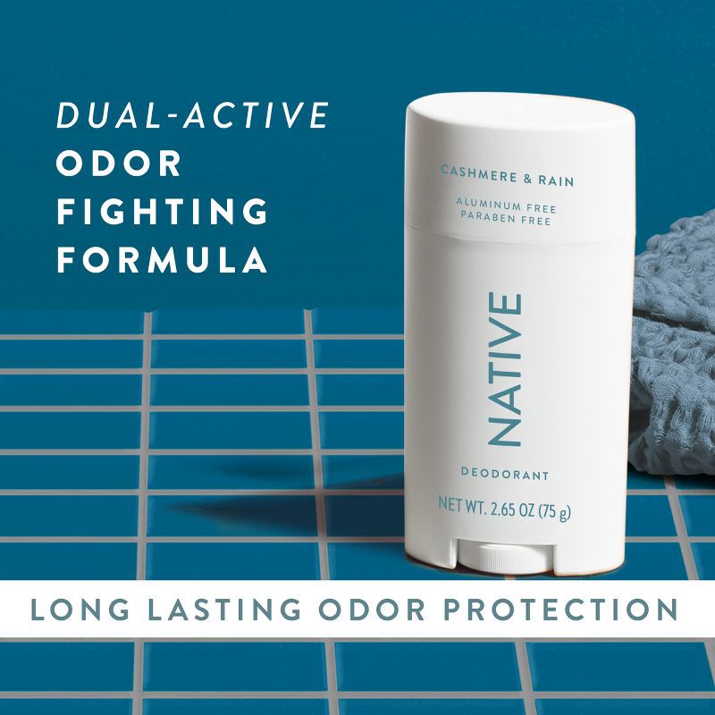 slide 7 of 10, Native Solid Deodorant for Men & Women - Sea Salt & Cedar - Aluminum-Free 2.65oz, 2.65 oz
